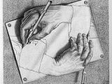 Drawing Hands 1948 146 Best M C Escher Images Printmaking Drawings Woodcut Art
