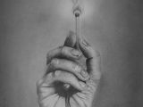 Drawing Hands Holding Things Pencil Drawing Of A Hand Holding A Lit Match Freehand Based On A