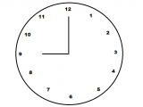 Drawing Hands On Clock Half Past How to Find the Distance Between Clock Hands Basic Geometry