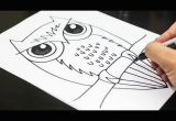 Drawing Ideas for 9th Class How to Draw An Owl Youtube