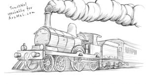 Drawing Ideas for Train Journey How to Draw A Train Step by Step 4 Art Drawings Train Drawing