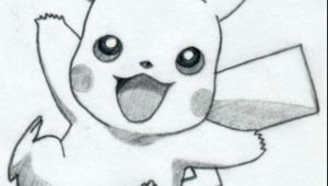 Drawing Ideas Pikachu Easy Pikachu Drawing if This Was Colored It Would Be even Better
