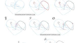 Drawing Ideas with Steps How to Draw Romantic Kisses Between Two Lovers Step by Step