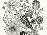 Drawing Images Of Flower Designs Pencil Sketch Of Bird and Flowers Food Drink that I Love