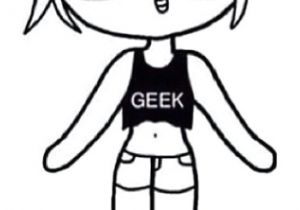 Drawing Nerdy Girl Geek Girl Template Chibi