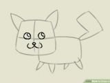 Drawing Of A Cartoon Kitten 4 Ways to Draw A Kitten Wikihow