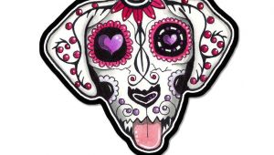 Drawing Of A Dead Dog Large Sugar Skull Dog Car Decal Day Of the Dead Vinyl Sticker Car