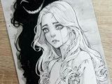 Drawing Of A Girl Crying Easy Sad Girl Drawing