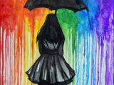 Drawing Of A Girl Holding Umbrella Walk Away Good Stuff In 2019 Drawings Art Painting
