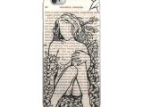 Drawing Of A Girl On Her Phone Woman and Her Needs iPhone 5 5s Se 6 6s 6 6s Plus Case Nikki D May