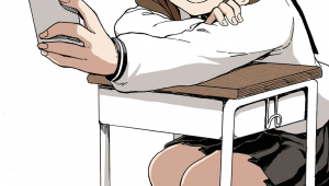 Drawing Of A Girl Sitting at A Desk Pin by Monica On Anime Manga Anime Kawaii Anime Girl