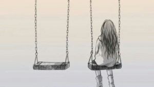 Drawing Of A Girl Sitting On A Swing Omg I Was Looking at This Picture when the Little Daughter 5 Years