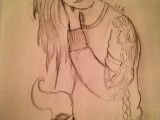 Drawing Of A Girl Teacher A Girl Drinking Coffee by Lauren A My Really Old Art Middle