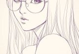 Drawing Of A Girl with Glasses Last Sketch Of Girl with Glasses Having Bad Backache It Hurts