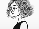 Drawing Of A Girl with Glasses Love How Short and Wavy Her Hair is Art Pinterest Drawings