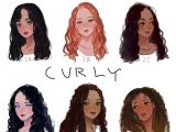 Drawing Of A Girl with Long Wavy Hair Girls Hair Type Visual Guide which One You Like All are Amazing I