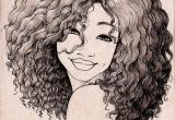 Drawing Of A Girl with Long Wavy Hair Pin by Alesia Leach On Black and White Sketches Art Drawings