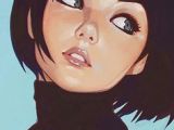 Drawing Of A Girl with Short Hair Digital Painting Inspiration Digital Painting Inspiration