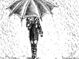 Drawing Of A Girl with Umbrella Girl In Rain Drawing Art Ideas In 2019 Drawings Art Art Drawings