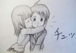 Drawing Of A Guy and Girl Kissing Girl and Boy Kissing Drawing at Getdrawings Com Free for Personal
