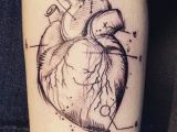 Drawing Of A Heart and Label Abstract Anatomical Heart Tattoo Label Sketch Potential Tattoos