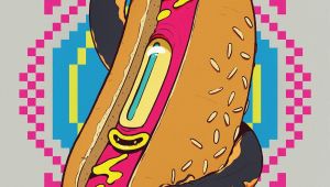 Drawing Of A Hot Dog Hot Dogs On Behance by Riccardo Carusi Comic Drawings