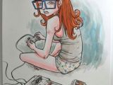 Drawing Of A Nerdy Girl 573 Best Geek Girl Images On Pinterest Drawings Caricatures and