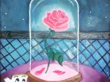 Drawing Of A Rose Beauty and the Beast Beauty and the Beast Rose On Canvas Oil Color Disney My