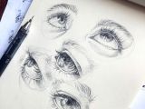 Drawing Of An Eye with Pen Lera Kiryakova Sketch Eyes Art Figurative Realistic Eye