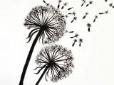 Drawing Of Dandelion Flower Tutorial for Painting Dandelion Wall Graphic Refashion Drawings
