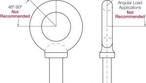Drawing Of Eye Bolt Eye Bolts and Eye Bolt Sizes From Cleveland City forge
