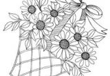 Drawing Of Flower Basket with Colour 141 Best Embroidery Flower Baskets Images Cross Stitch