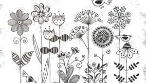 Drawing Of Flowers Pattern 0d Jpg 639a 443 Pixels Sensory Pinterest Journal
