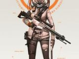 Drawing Of Girl Holding Gun 601 Best Anime Guns Military Images Character Design Drawings