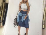 Drawing Of Girl In Crop top Natalia Madej Illustrations Photo Art People In 2019 Pinterest