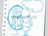 Drawing Of Girl Looking In Mirror Businesswoman Looking Herself Mirror Stock Vector Royalty Free