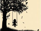 Drawing Of Girl On Swing Girl On Swing Silhouette Art Inspiration Painting Silhouette