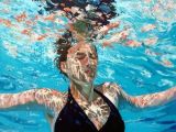 Drawing Of Girl Underwater Realistic Underwater Paintings by Samantha French Mermaid