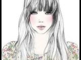 Drawing Of Girl with Bangs Draw Girl Art Illustrations Pinterest Drawings