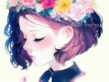 Drawing Of Girl with Flower Crown Pin by Jarina Demot On Anime Art Anime Art Drawings