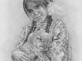 Drawing Of Native Girl Native American Indians Native American Girl by Worldinsideart On