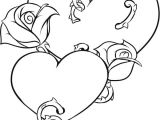 Drawing Of Rose Heart Coloring Pages Of Roses and Hearts New Vases Flower Vase Coloring