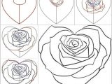 Drawing Of Rose Heart How to Draw A Rose Step by Step Easy Video Easy to Draw Rose Luxury