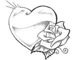 Drawing Of Rose Heart Pin by Michelle Graham On Sabrina Tattoos Tattoo Designs Rose