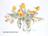 Drawing Of Yellow Flowers Easy Steps to Draw A Flower Vase Art Drawings How to Draw A Vase