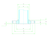 Drawing P.c.d Slip On Flange Dimensions Class 150 to Class 1500