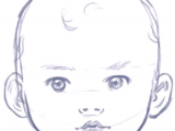 Drawing Q On forehead How to Draw A Baby S Face Head with Step by Step Drawing