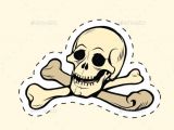Drawing Skull and Crossbones Skull and Bones Jolly Roger Label Sticker Skulls Label Stickers