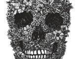Drawing Skull and Flower Hand Drawn Skull Made Of Flowers by Tairy Greene Via Shutterstock