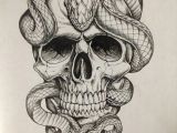 Drawing Skull Crawler On Left Shoulder Poojan Tattoos Snake Tattoo Skull Tattoos
